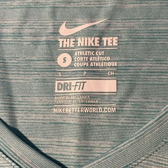 The Nike Tee Dri-FIT Shirt Womens S VNeck Athletic Running Lightweight Workout - Picture 4 of 10
